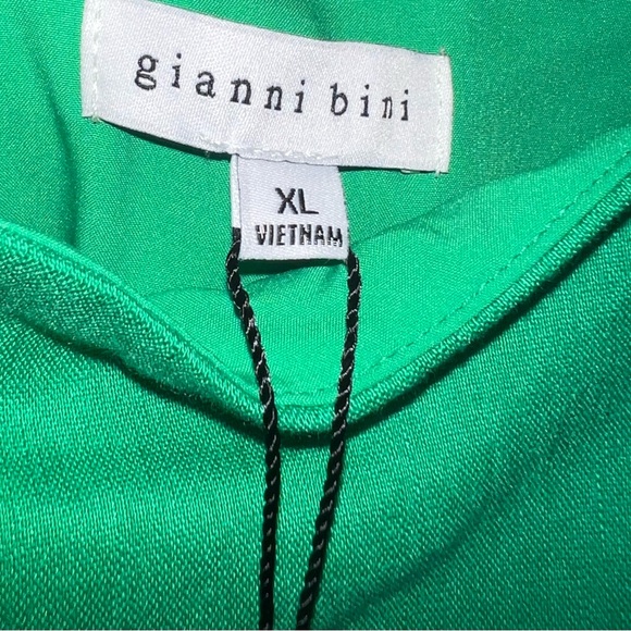 Gianni Bini Emerald Green Spaghetti Strap Cowl Neck Mini Dress XL - Picture 4 of 11